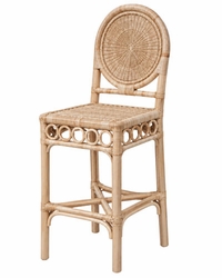 Georgian Rattan Counter Stool