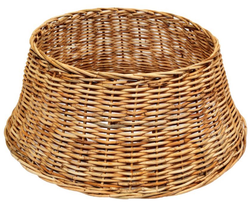 Holly Christmas Rattan Tree Collar