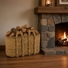 Large Oval Sweater Weave Log Basket