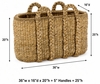 Large Oval Sweater Weave Log Basket