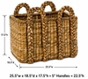 Large Rectangular Rush Basket