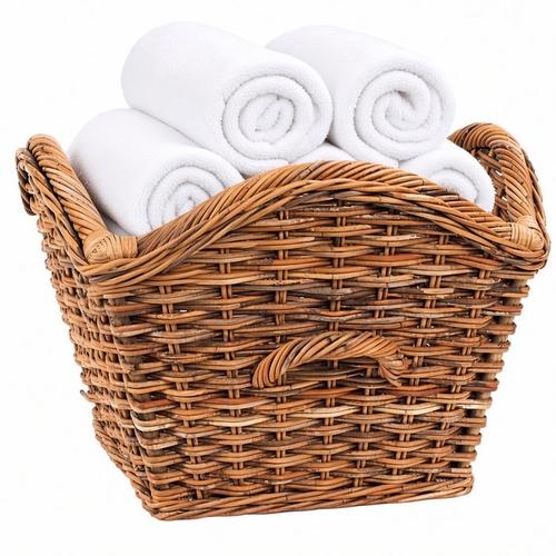 Laurel Rattan Basket