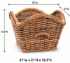 Laurel Rattan Basket
