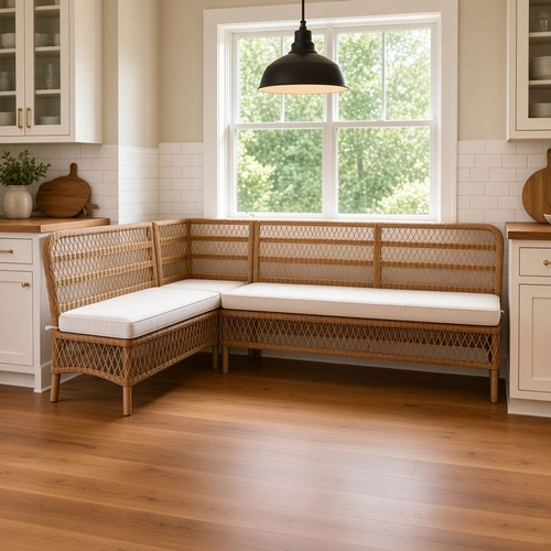 Lemonade Wicker Banquette