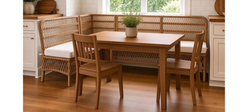 Lemonade Wicker Banquette