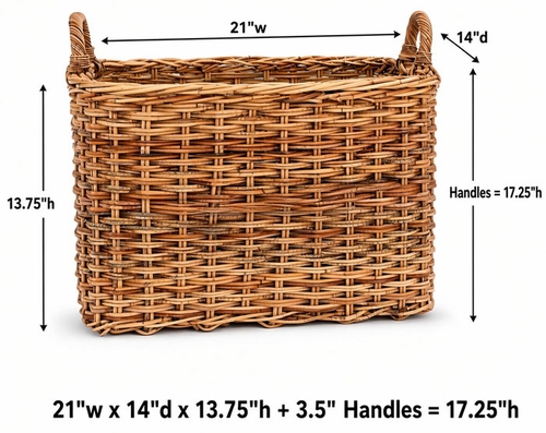 Mud Room Rattan Basket
