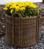 Outdoor Round Coastal Basket