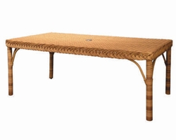 Outdoor Wicker Braided Dining Table