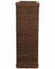 Outdoor Wicker Braided Urn and Pedestal