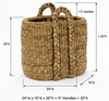 Oval Sweater Weave Hearth Basket