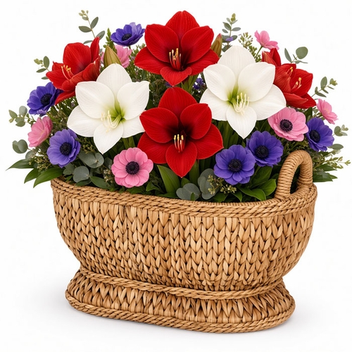 Oval Wicker Compote Basket