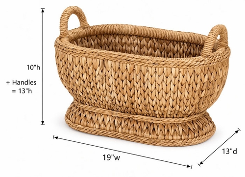 Oval Wicker Compote Basket