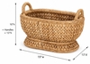 Oval Wicker Compote Basket