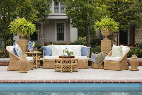 Palm Outdoor Wicker Sofa