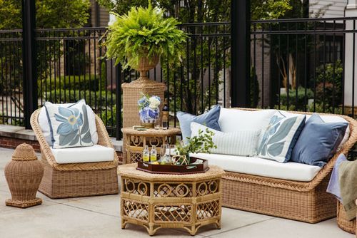 Palm Outdoor Wicker Sofa