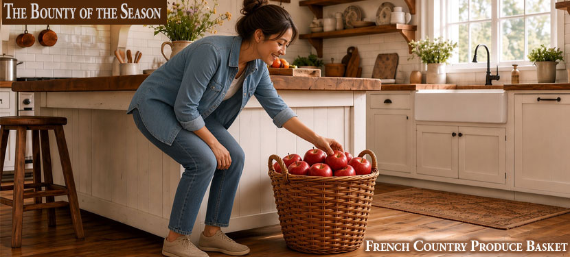Produce Rattan Basket