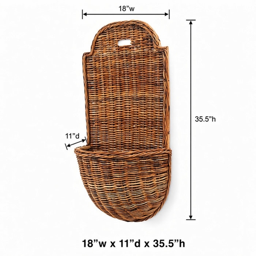 Provence Rattan Wall Basket