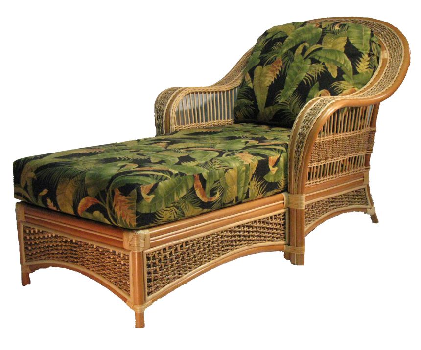 SICL Rattan Chaise Lounge Chair