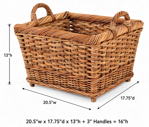 Rattan Hearth Baskets