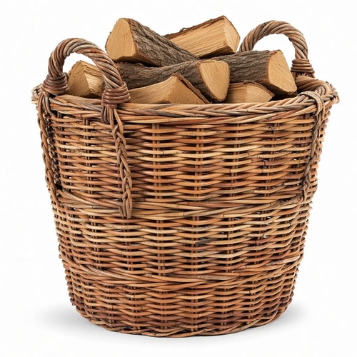 Rattan Log Basket