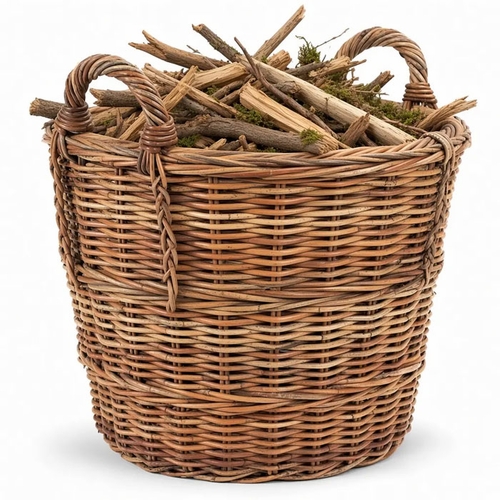 Rattan Log Basket