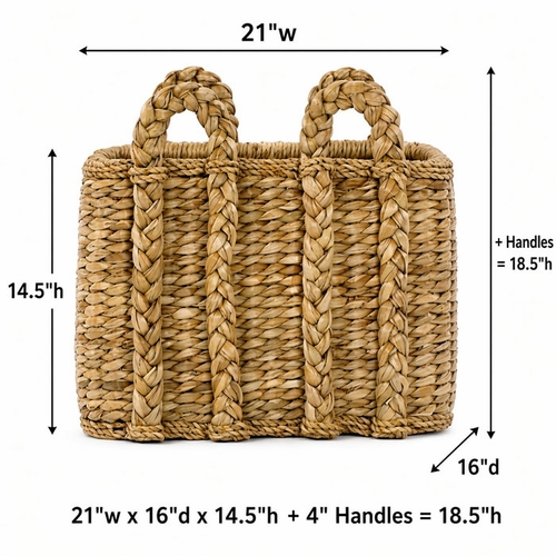 Rectangular Rush Basket
