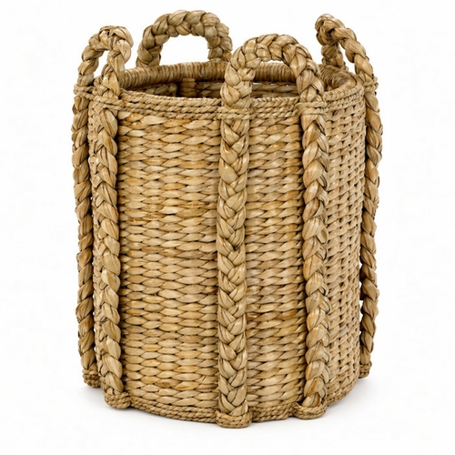 Rush Wicker Log Basket
