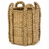 Rush Wicker Log Basket