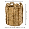 Rush Wicker Log Basket