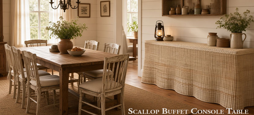 Scallop Buffet Console