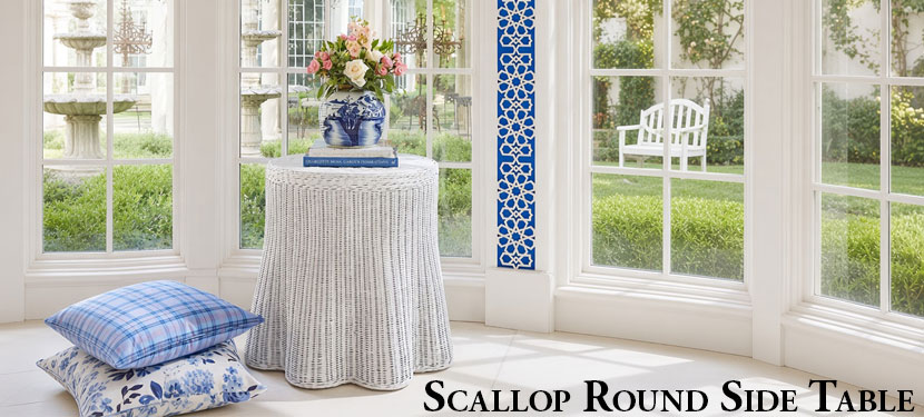 Scallop Round Side Table
