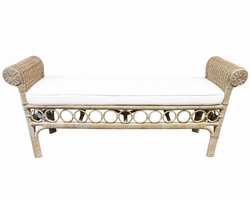 Somerset Rattan Bench