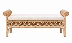 Somerset Rattan Bench
