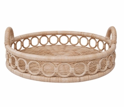 Somerset Round Rattan Tray