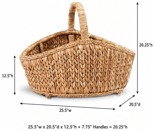 Sweater Weave Cottage Wicker Basket