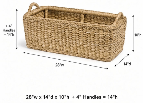 Sweater Weave Hearth Basket