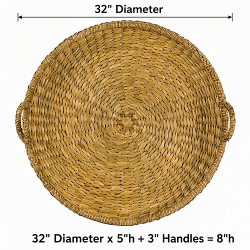 Sweater Weave Large Round Tray