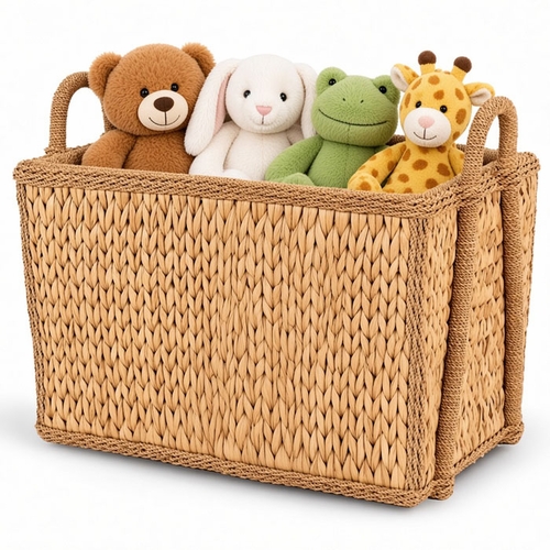 Sweater Weave Mud Room Wicker Basket