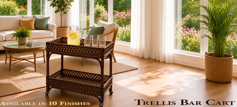 Trellis Bar Cart