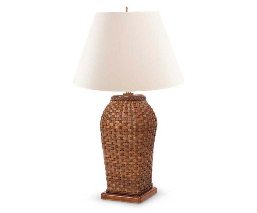 0707 Wicker Basket Table Lamp
