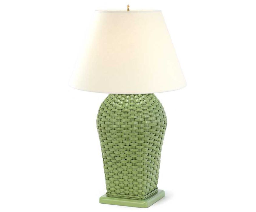0707 Wicker Basket Table Lamp