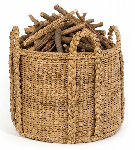 Wicker Fireplace Basket