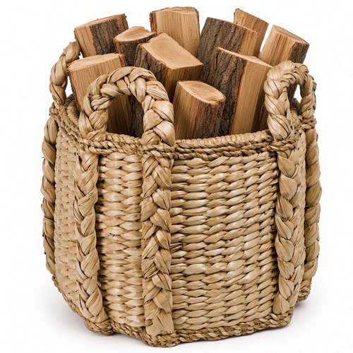 Wicker Kindling Basket