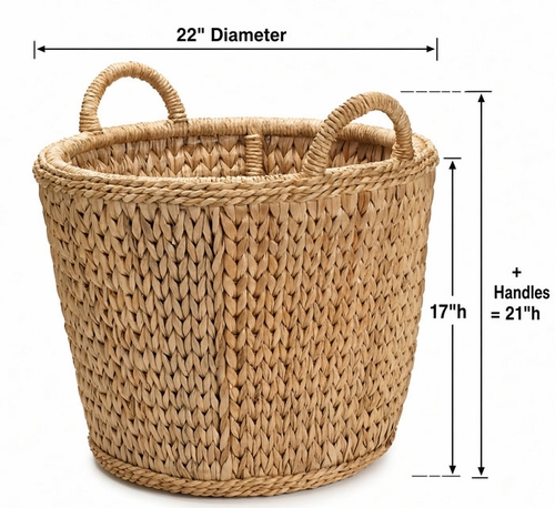Wicker Log Basket