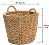 Wicker Log Basket