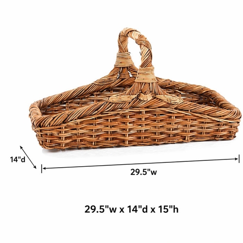 Wildflower Rattan Basket