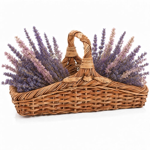 Wildflower Rattan Basket