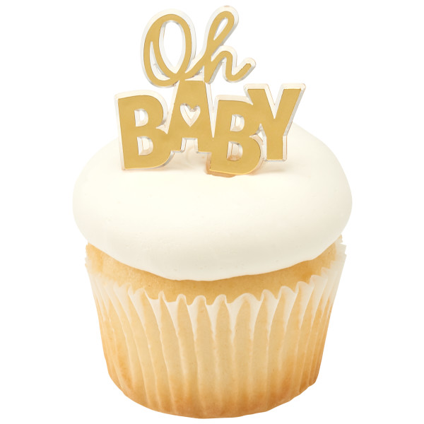 Baby Shower Cupcake Decorations, Toppers, Rings and Picks