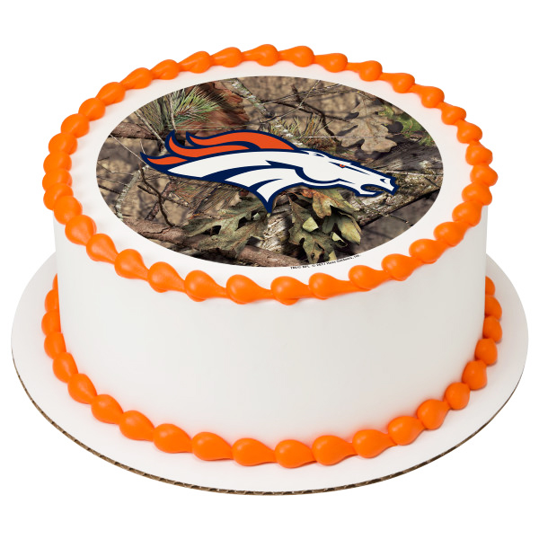 NFL Cake Toppers Denver Broncos Cake Topper Mossy Oak Edible Image