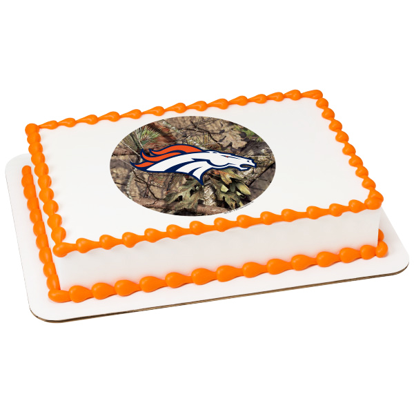 NFL Cake Toppers Denver Broncos Cake Topper Mossy Oak Edible Image
